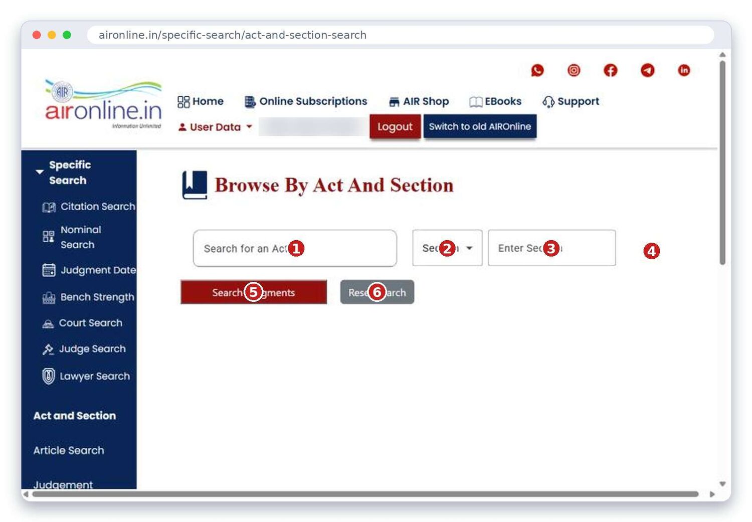 Browse By Act And Section